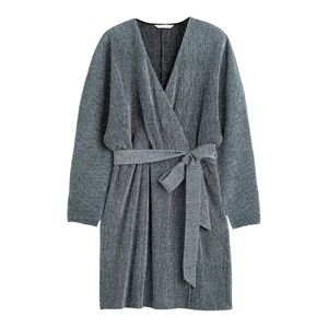 NWT H&M Glittery Sparkle Wrap Tie Dress